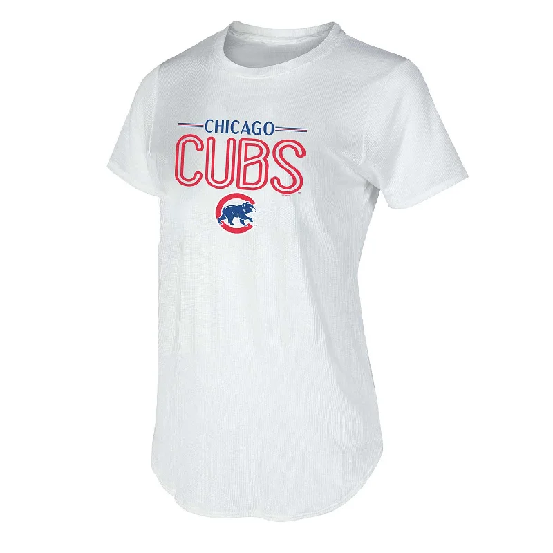 Chicago Cubs Women's Gable Ribbed T-Shirt Dynamic Men's Glow