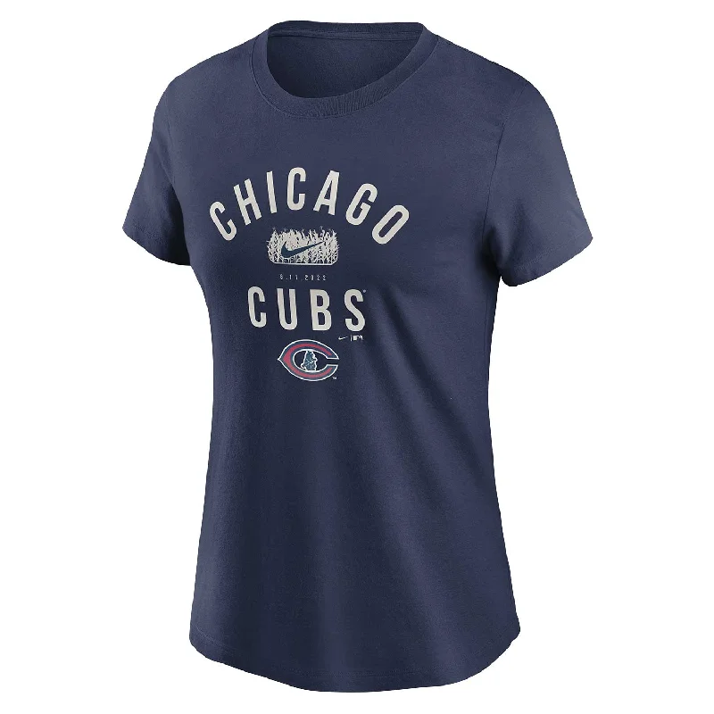 Chicago Cubs Women's 2022 Field Of Dreams Nike Team Lockup T-Shirt Earthy Men's Hemp