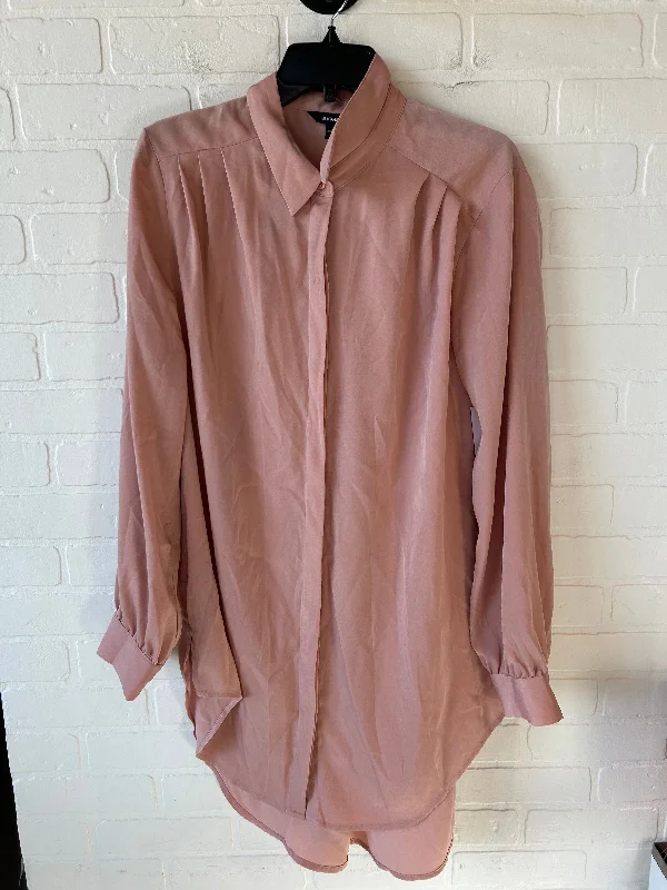 Top Long Sleeve By Express In Pink, Size: Xl Modern Men's Tech