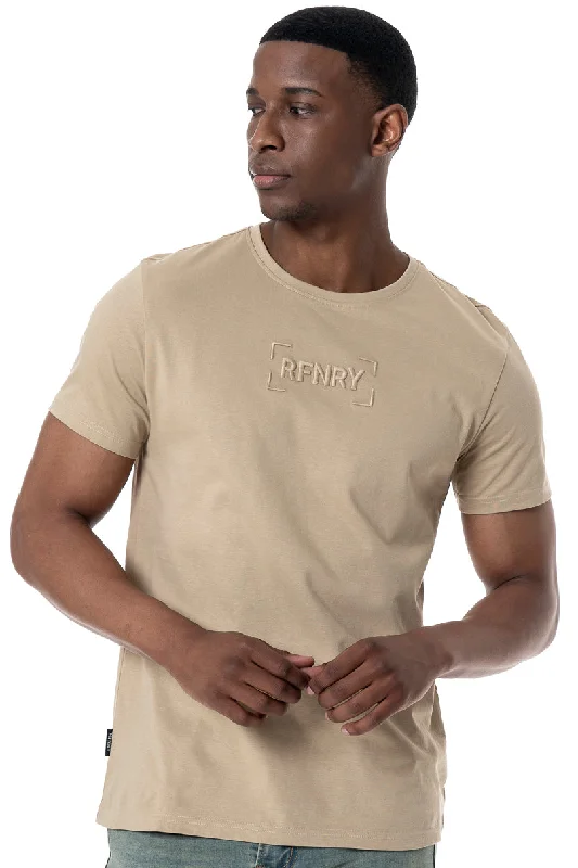 Branded Tee _ 155891 _ Stone Sophisticated Men's French