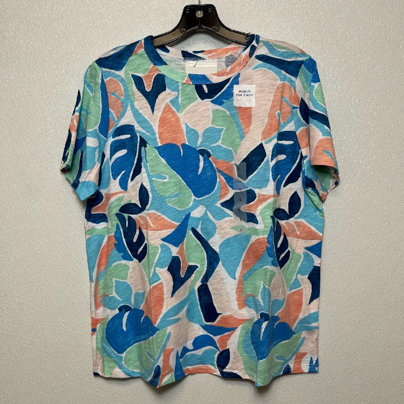 Print Top Short Sleeve Old Navy O, Size L Beach