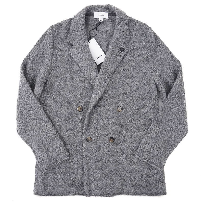 Lardini Baby Alpaca Cardigan Sweater-Blazer Cclassic Men's Tweed