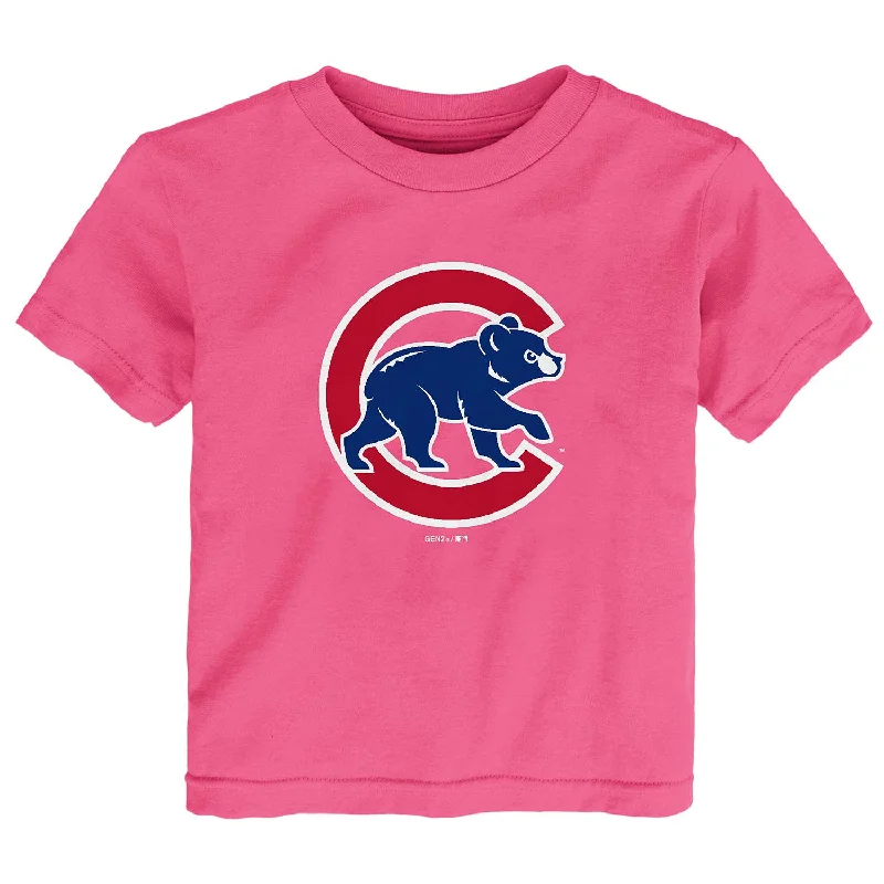 Chicago Cubs Toddler Pink Walking Bear T-Shirt Elegant Men's Cashmere