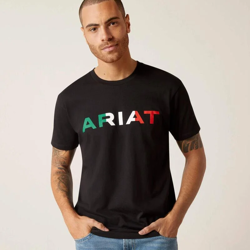 Ariat Viva Mexico T-Shirt - Black Dapper Men's Bow