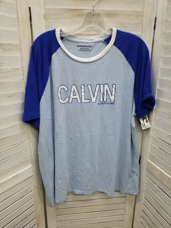 Top Short Sleeve By Calvin Klein  Size: 2x Hip Men's Urban