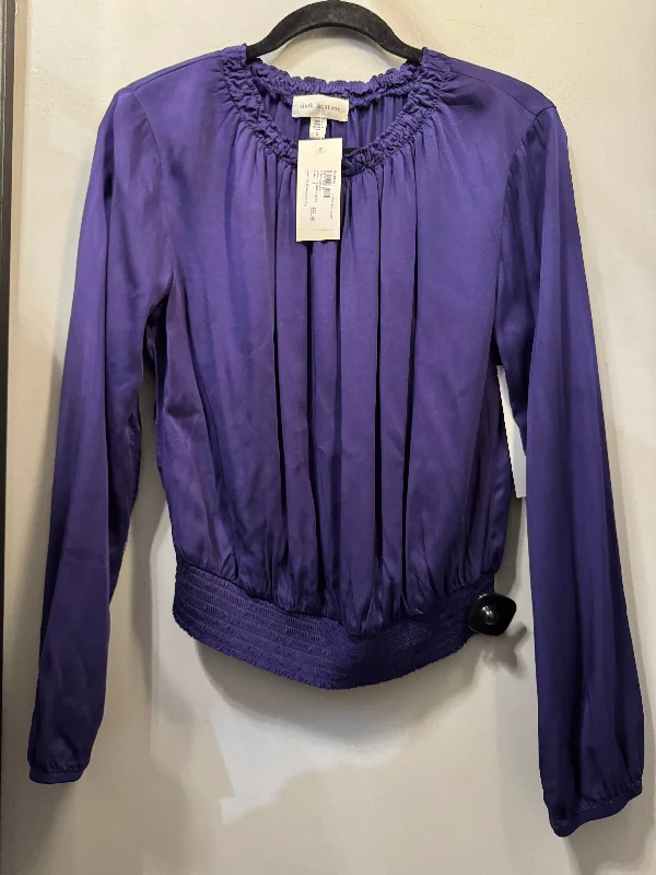 Top Long Sleeve By Cloth & Stone In Purple, Size: S Streetwear Style