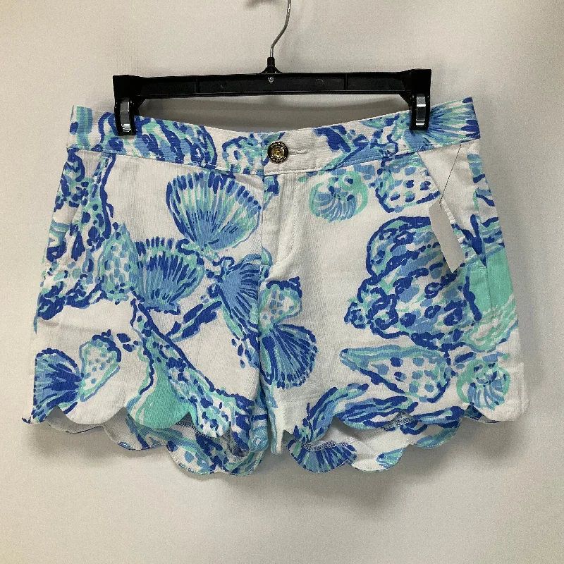 Blue & White Shorts Lilly Pulitzer, Size 0 Dynamic Men's Glow