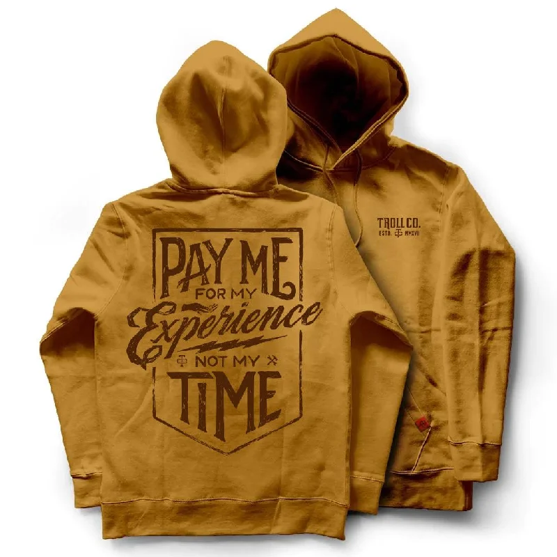 Pay Me Hoodie - Saddle Brown Unique Men's Upcycled