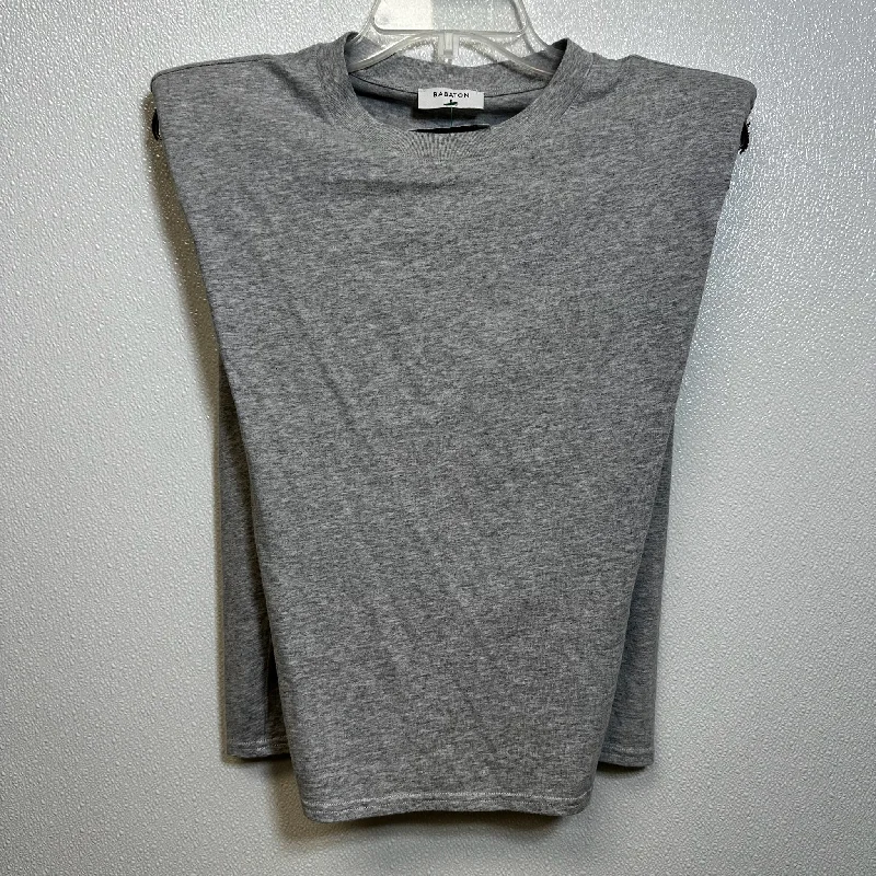 Grey Top Short Sleeve Babaton, Size S Youthful Men's Anime