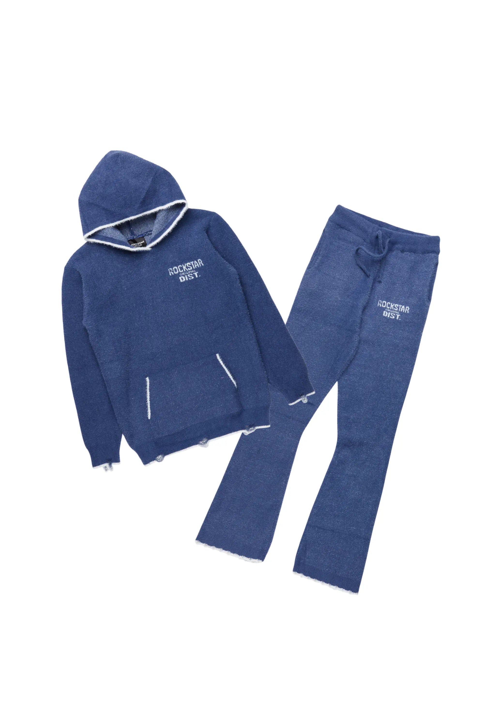 Girls Lake Mohair Navy Knit Track Set Dynamic Men's High