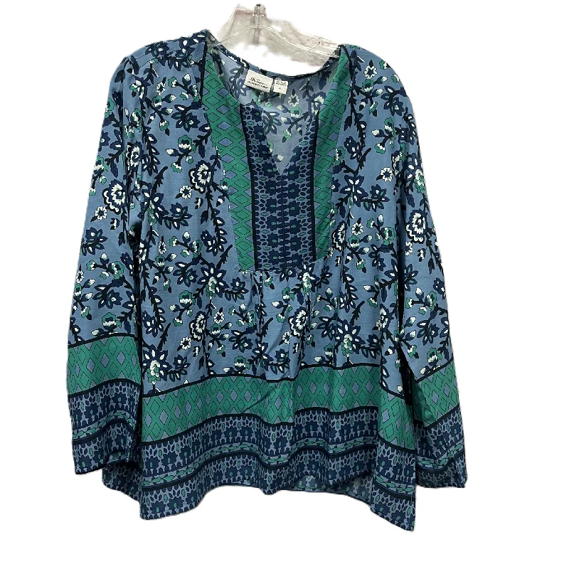 Top Long Sleeve By Country Store In Blue, Size: Xl Bohemian Men's Free