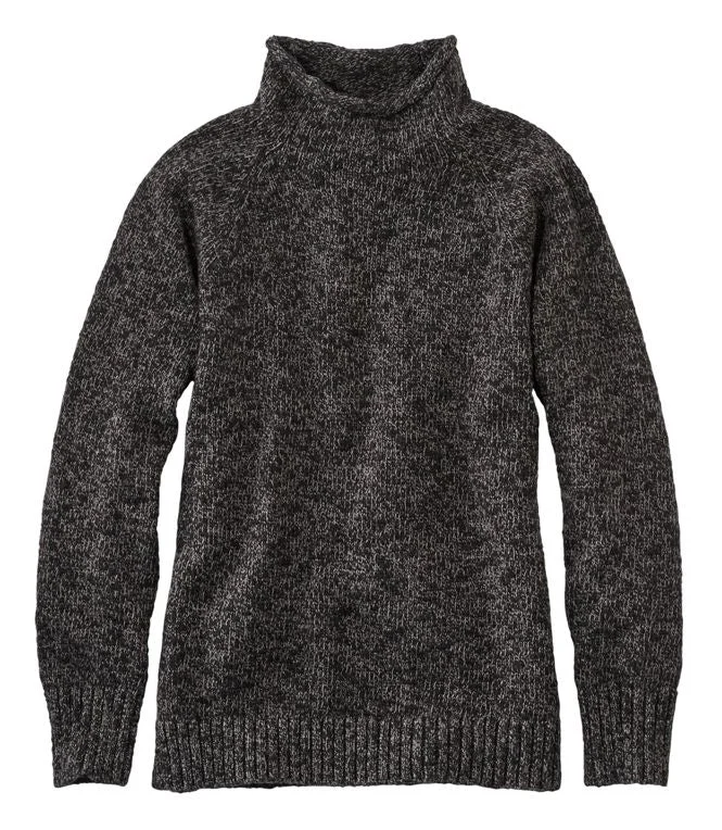 Cotton Ragg Sweaters Funnel Neck Pull Over Women's Regular Athletic Men's High