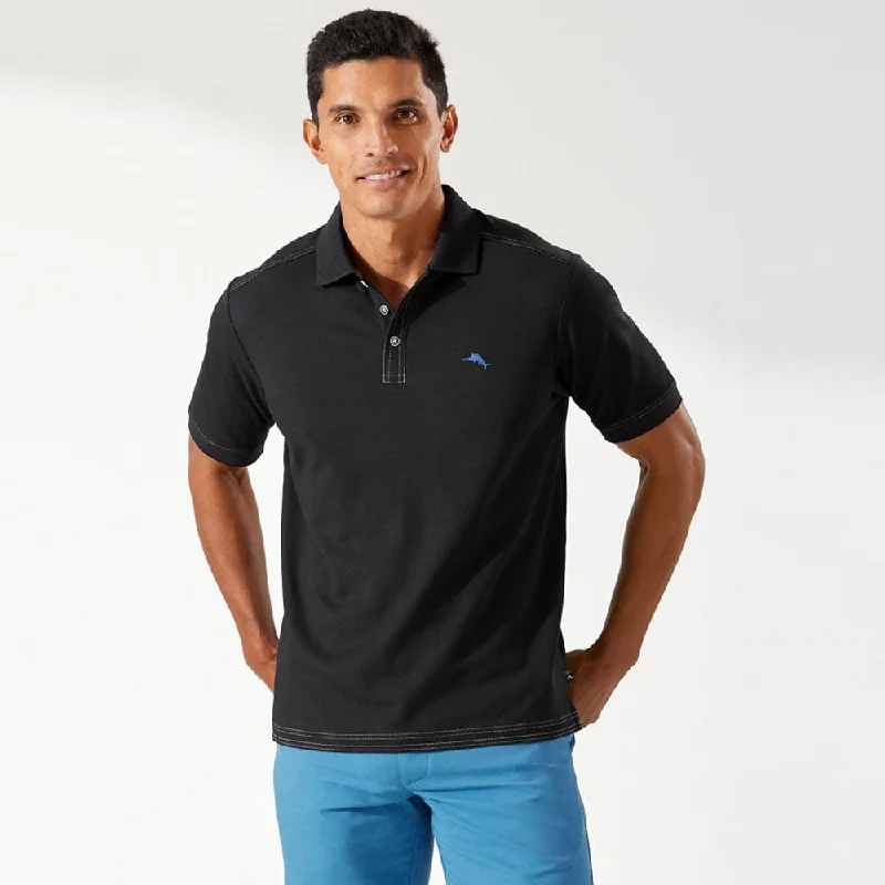 Tommy Bahama IslandZone Emfielder 2.0 Polo Shirt - Black Elegant Men's Cashmere