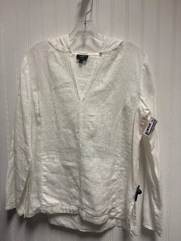 Top Long Sleeve By Talbots In White, Size: S Streetwear Style