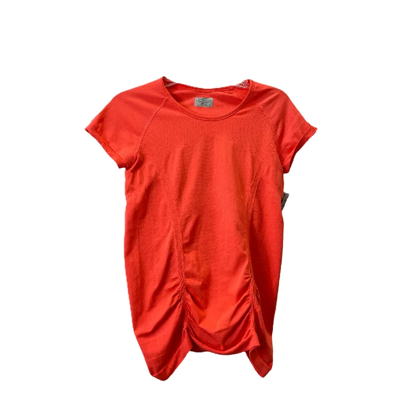 Orange Athletic Top Short Sleeve By Athleta, Size: M Vacation