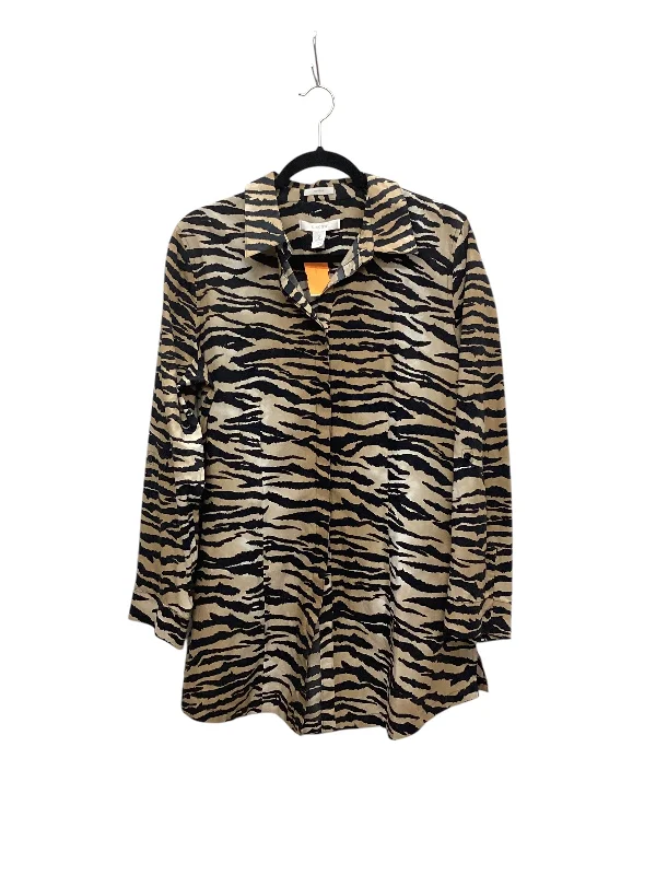 Top Long Sleeve By Chicos In Animal Print, Size: L Artistic Men's Hand