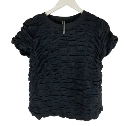 Top Short Sleeve By Anthropologie In Black, Size: L Elegant Men's Cashmere