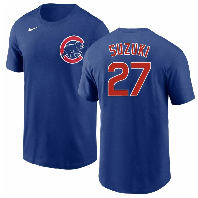 Chicago Cubs Seiya Suzuki Nike Name & Number T-Shirt Athletic Men's Compression