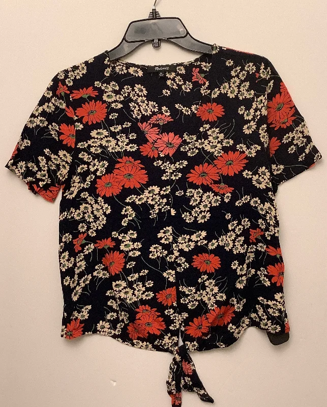 Top Short Sleeve By Madewell In Floral Print, Size: Xs Rugged Men's Outdoor 