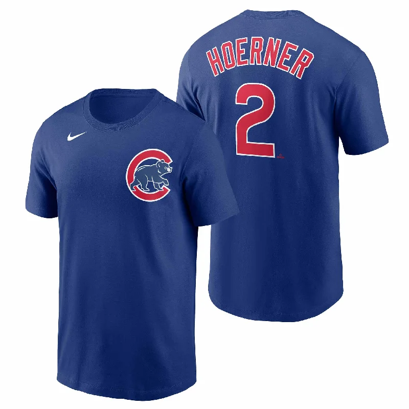 Chicago Cubs Nico Hoerner Nike Name & Number T-Shirt Refined Men's European