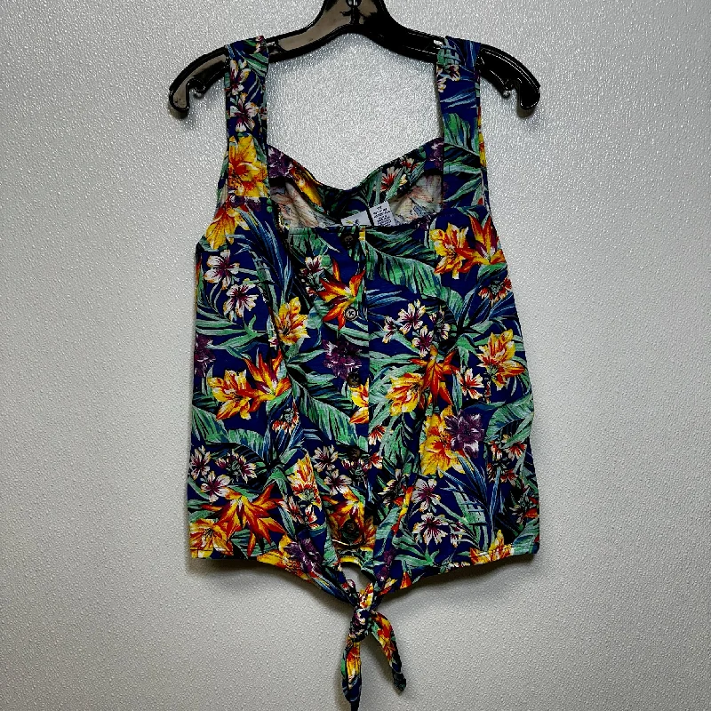 Floral Tank Basic Cami Caribbean Joe, Size Xxl Stylish Men's Tropical 