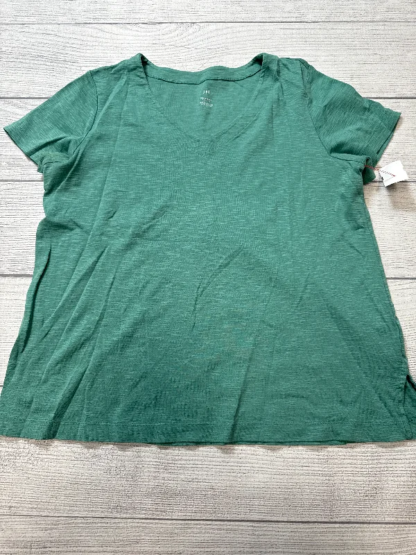 Top Short Sleeve By J. Jill In Green, Size: L Organic