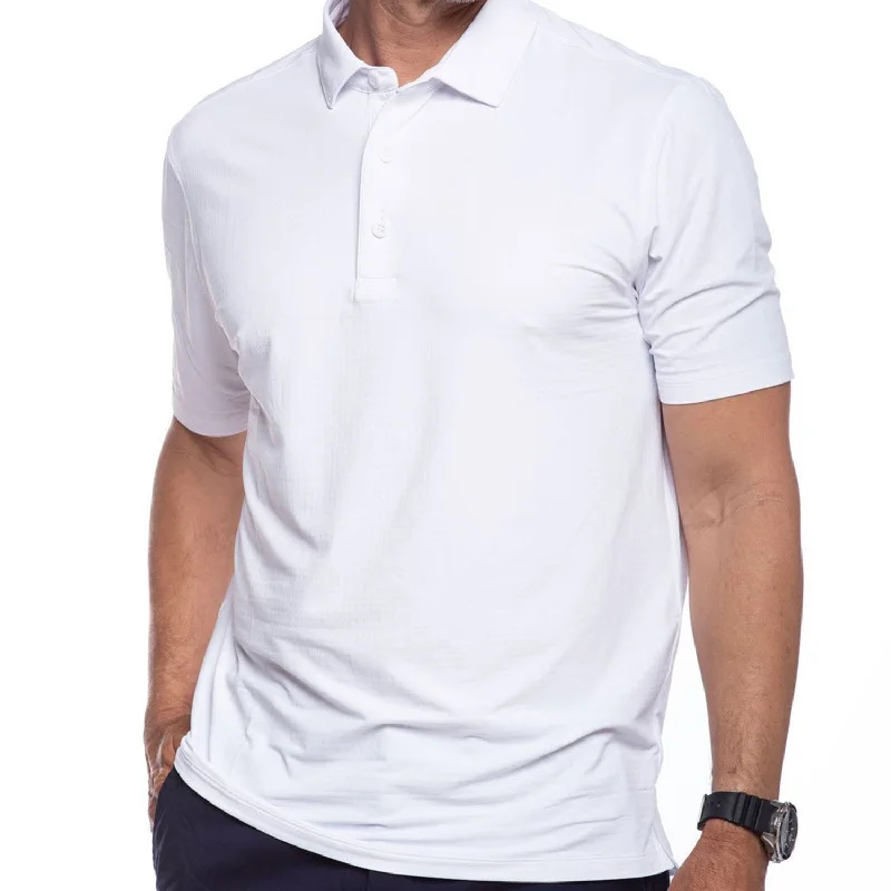 IBKUL Mens Polo Shirt - White Sharp Men's Italian