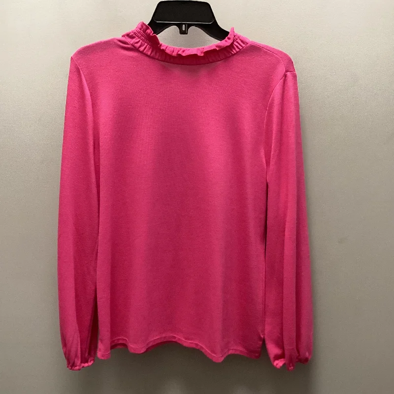 Top Long Sleeve By Talbots In Pink, Size: Lp Cool Men's Distressed