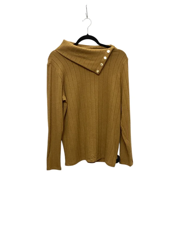 Top Long Sleeve By Rafaella In Yellow, Size: Xl Refined Men's Velvet