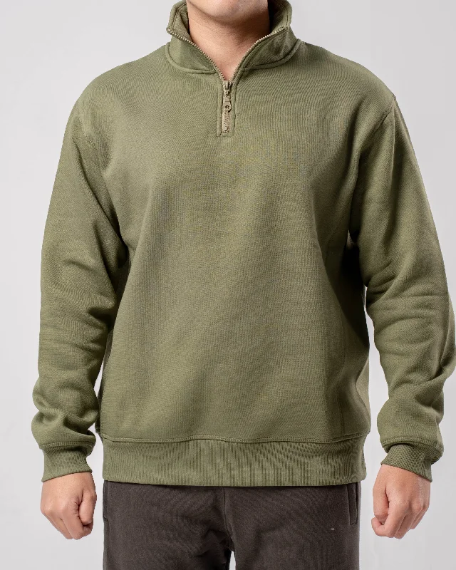 Quarter Zip Sweatshirt Elegant Men's Cashmere