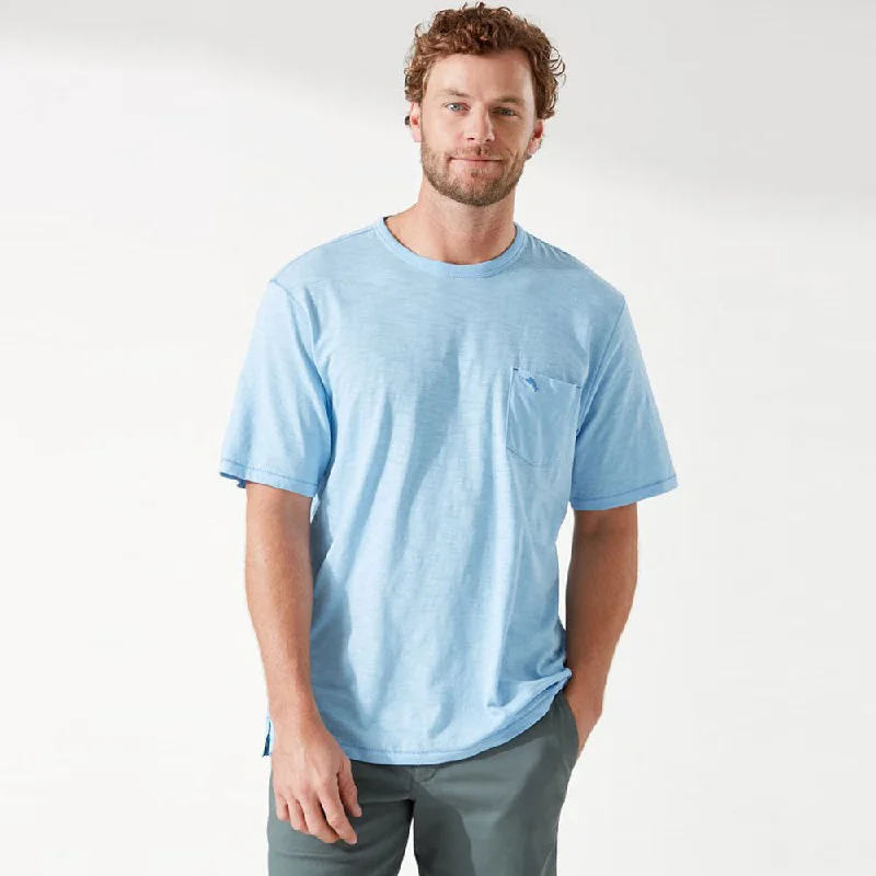 Tommy Bahama Bali Beach Crew T-Shirt - Chambray Blue* Dapper Men's Bow