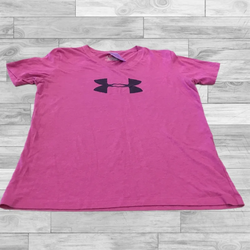 Athletic Top Short Sleeve By Under Armour In Pink, Size: S Traditional Men's Wool