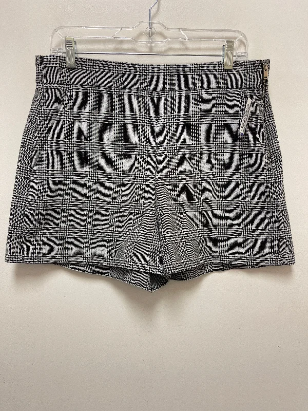 Black & White Shorts Zara Women, Size L Refined Men's European