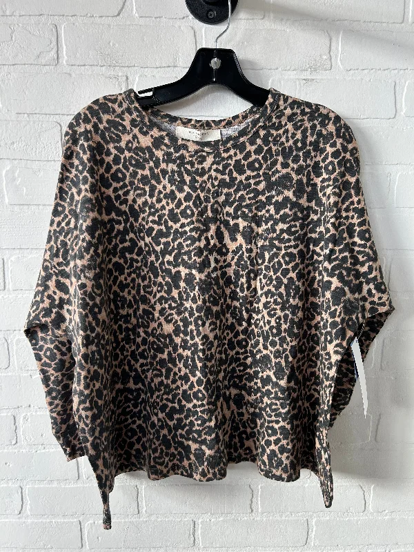 Top Long Sleeve By rapsodia In Animal Print, Size: Xl Confident Men's Power