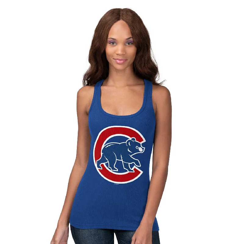 Chicago Cubs Women's Preseason Walking Bear Tank Top Sophisticated Men's French