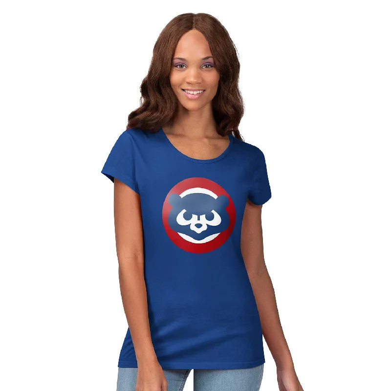 Chicago Cubs Women's 1984 Endzone V-Neck T-Shirt Bohemian Men's Free