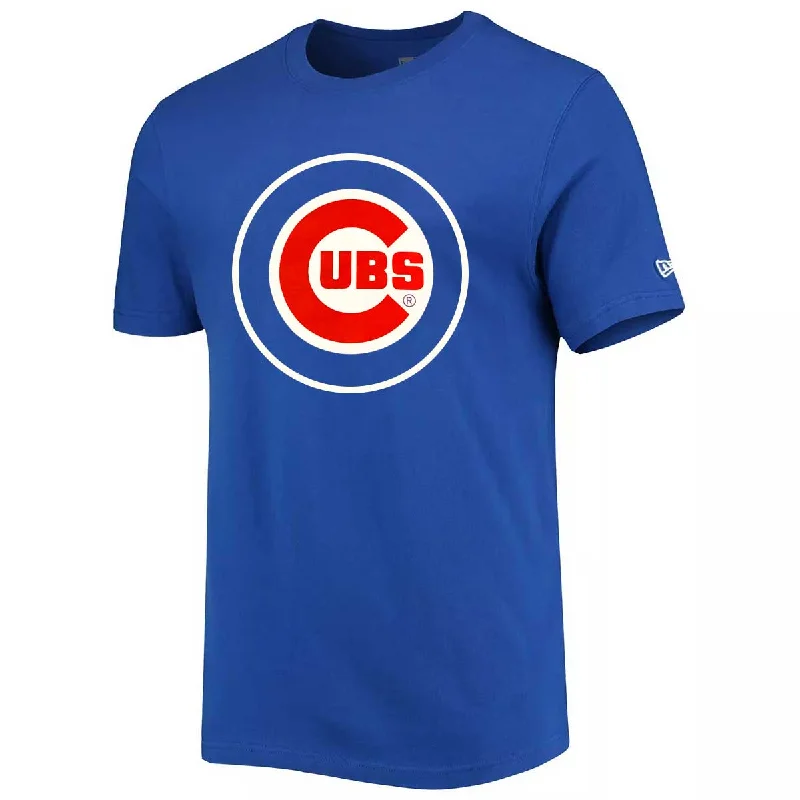 Chicago Cubs New Era Royal Bullseye T-Shirt Refined Men's Hand