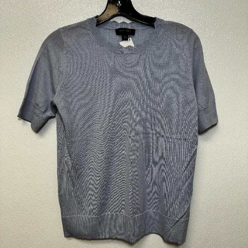 Light Blue Top Short Sleeve Ann Taylor O, Size M Edgy Men's Punk