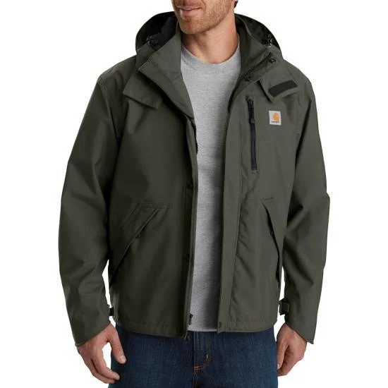 Storm Defender Loose Fit Heavyweight Jacket - Olive Practical Men's Quick