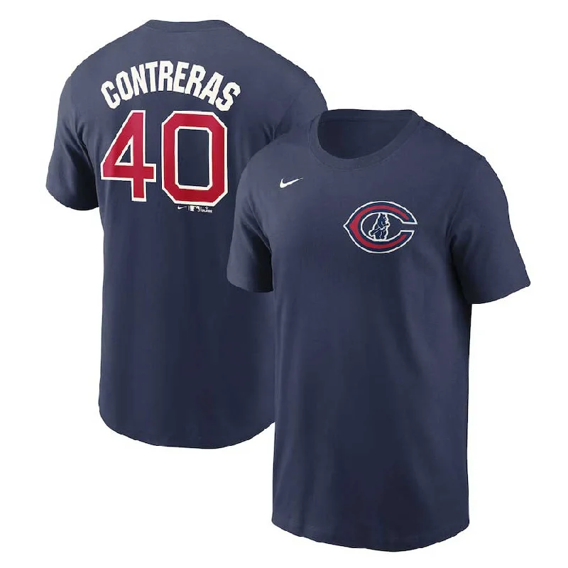 Chicago Cubs Wilson Contreras 2022 Field of Dreams Name & Number T-Shirt Artistic Men's Hand