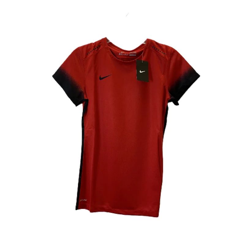 Red Athletic Top Short Sleeve By Nike Apparel, Size: S Cozy Men's Sherpa