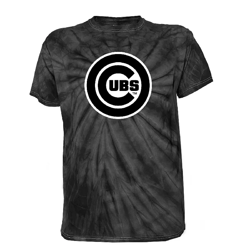 Chicago Cubs Black Tie Dye T-Shirt Refined Men's European