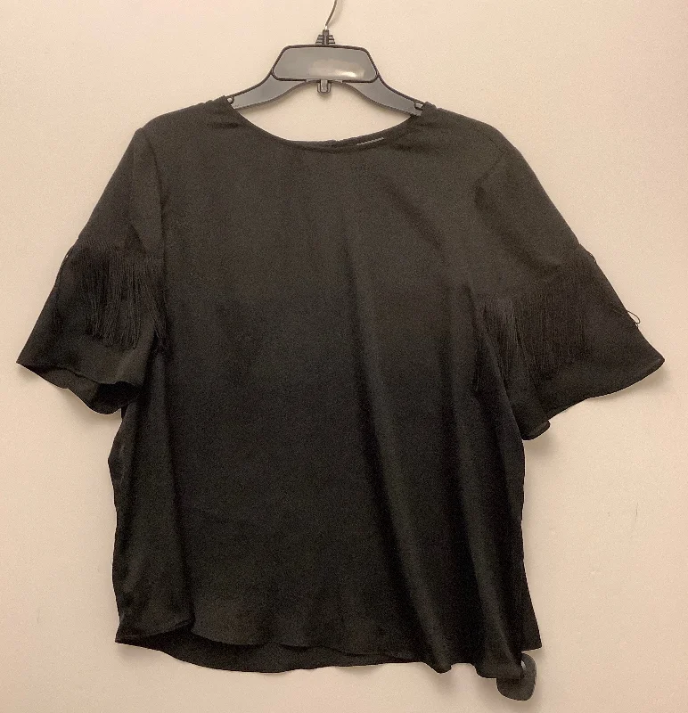 Top Short Sleeve By Worthington In Black, Size: L Business