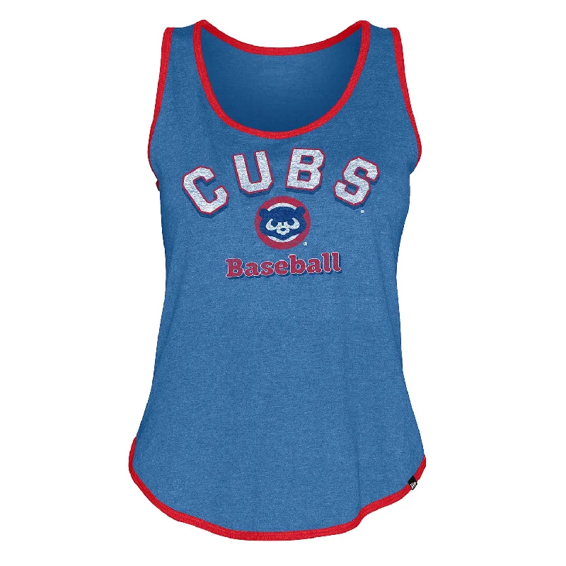 Chicago Cubs Women's 1984 Contrast Trim Tank Top Organic