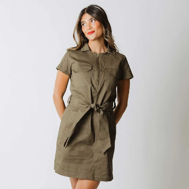 Hamptons Dress, Olive Canvas Dynamic Men's Moto