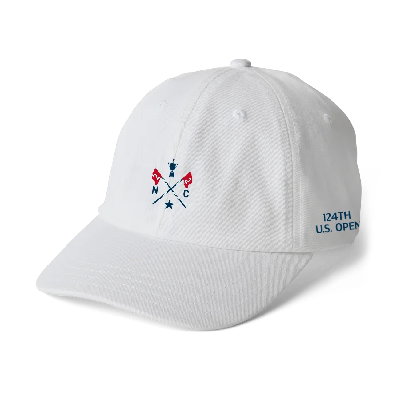 Trophy & Flag Dad Hat Monochromatic Office Style