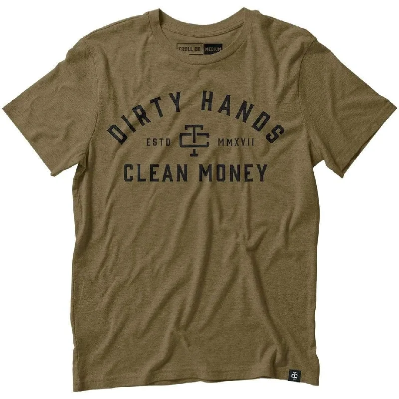 DHCM Classic Tee: Military Green Refined Men's European