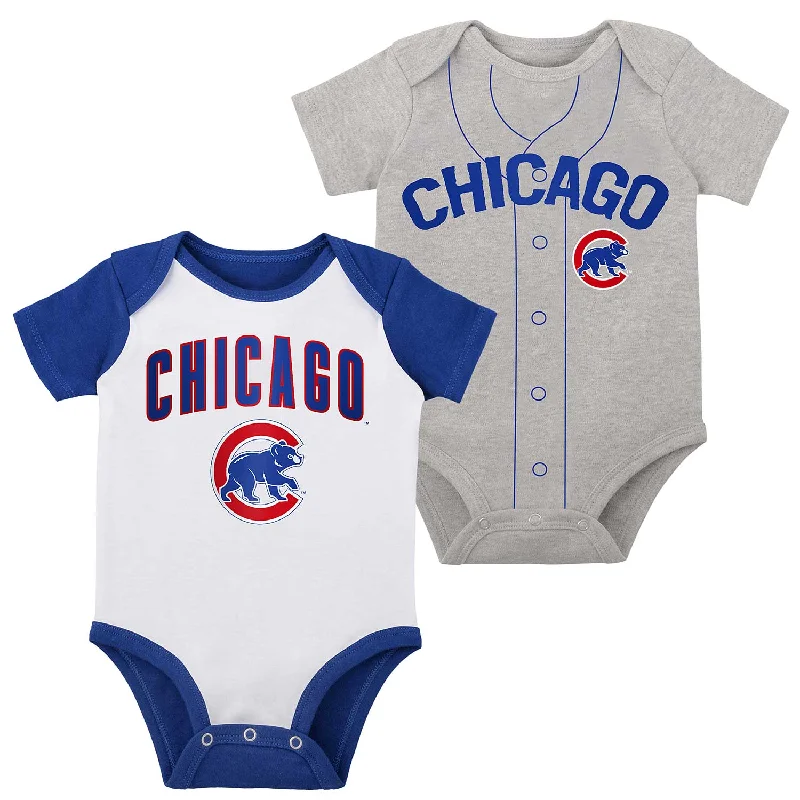 Chicago Cubs Infant Little Slugger Two Pack Creeper Set Business