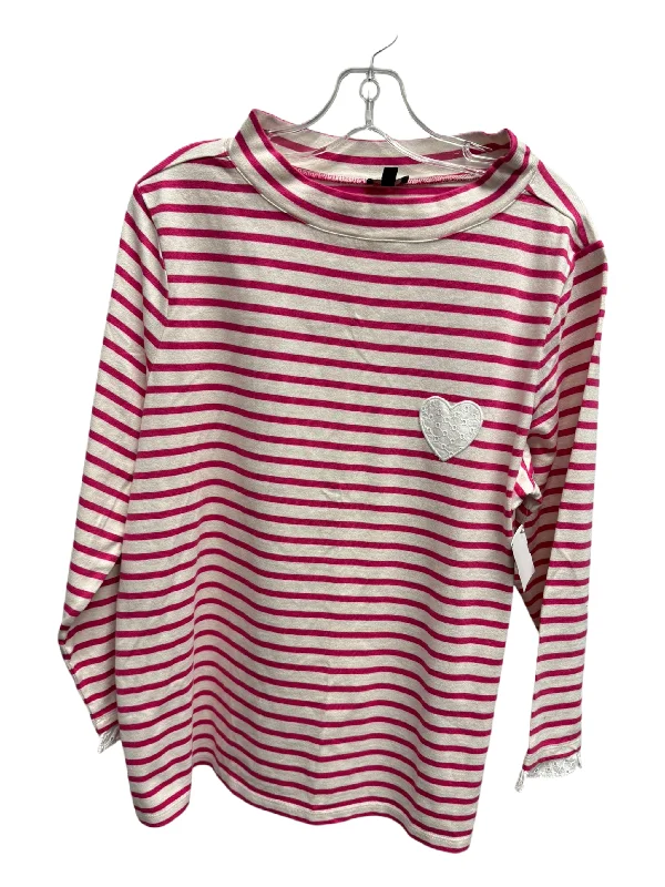 Top Long Sleeve By Talbots In Pink, Size: 1x Street