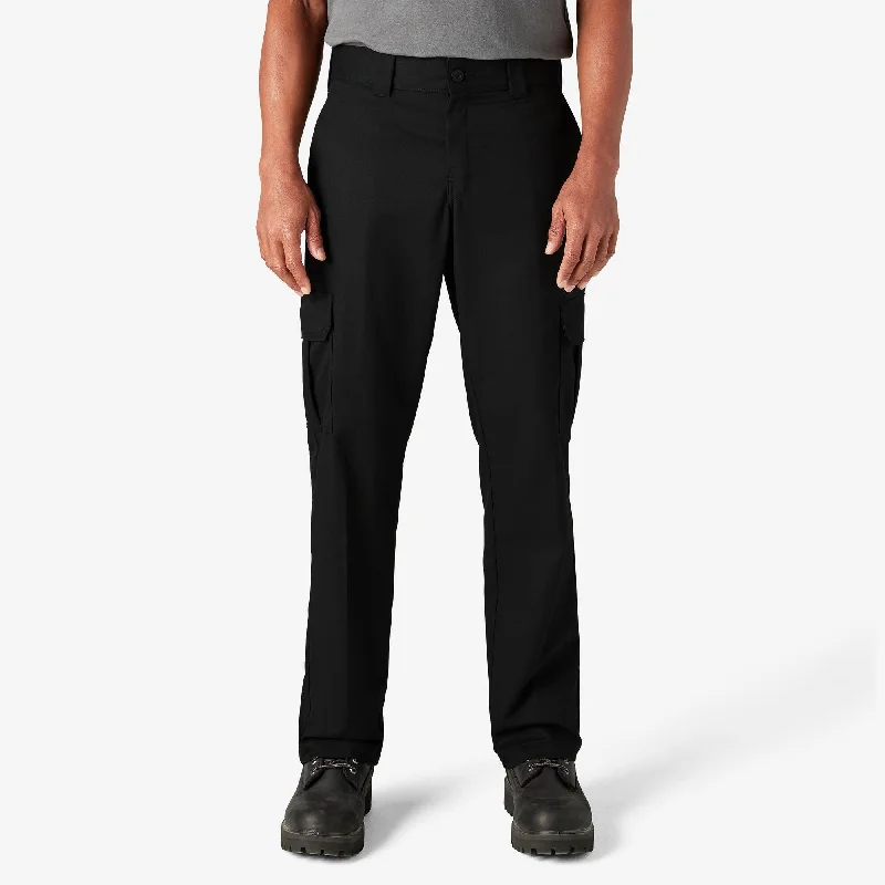 WP595 FLEX Regular Fit Cargo Pants - Black Traditional Men's Wool